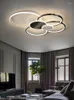 Lampes suspendues lustres de plafond à LED modernes lumières rondes nordiques pour salon chambre restaurant intérieur décor à la maison éclairage