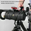 Panniers Torbaları Boler Bike Çantası Taşınabilir Tolbar Pannier Çok Amaçlı Çok Amaçlı Su Geçirmez Sırt Çantası MTB Yol Bisiklet Çerçevesi Tüp Torbası Elastik Bant 231124