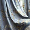 Curtain Floral Living Room Bedroom Balcony Curtains European Luxury Atmospheric Blackout Green Blue Velvet Embroidered