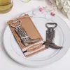 Креативное открытие бутылочных бутылок сжало ковбоя Boot Western Birthday Bridal Wedding Favors и подарки вечеринка милый инструмент