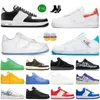 Zapatillas Running Cuero Plano para Hombre Mujer Aforce 1 Designer One Púrpura Esqueleto Verde Claro Spark University Gold Hare Space Jam JDI Naranja Zapatillas Deportivas