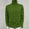 Pulls pour hommes 2023 automne hiver pull à col roulé cardigan torsadé fermeture éclair à manches longues manteau tricoté