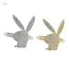 Cluster Rings Rock Hiphop Ring Adjustable Rabbit Ring Bunny Ring Animal Lover Gift Teenager 230424