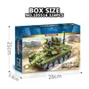 兵士センボブロック324PCS軍事機器85メインバトルタンクモデルビルディングブロックWW2 ARMY WEAPON VEHICLES for Children Boys Toy 231124