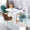 Matsalsmöbler stol kontor fåtölj nordisk ins manikyr sminkpall hem modern minimalistisk 194U droppleverans trädgård dhd1t