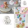 Formy do pieczenia mods Yueyue Sugarcraft mini niedźwiedź sile formy kremówka