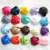 Dekorativa blommor Fashion 10 st pannband Satin Ribbon Manual Diy Fabric Flower Rose Hair Accessories Artificial Clothing Wreaths