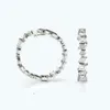Medboo joias finas platina pt950 18.3ct corte misto moissanite diamante joias personalizadas brincos de argola elegantes para mulheres