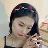 Luxurious Elegant Rose Vine Hair Hoop Headband Women Girl Vintage Metal Flower Pearl Headdress Hairbands Ladies Hair Accessories