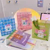 Geschenkpapier-nette Karikatur-Tier-Blumen-wasserdichte Einkaufstaschen-Verpackungs-Taschen mit Hand Kawaii-Plastikhandtaschen-Kosmetik-Beutel-Partei-Zubehör