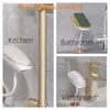 New Soap Countertop Organizer Wall Mounted No Hole Installation Luxury Foldable Tray Soap Rack Organizer Bathroom Accessories