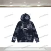 xinxinbuy Heren designer hoodie sweatshirt Parijs letterborduurwerk tie dye lange mouw dames blauw zwart groen grijs XS-XL