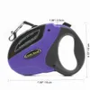 Colliers de chien Laisses Laisse de chien à extension automatique pour animaux de compagnie 5M 50KG ABS corde de Traction rétractable luxe marche plomb Roulette pour grands chiens de petite taille 231124