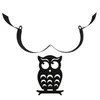 Porte-papier toilette Staring Owl mignon en fonte Animal noir porte-serviettes en papier mural papier de bain rouleau de papier toilette organisateur de bijoux Bronze M4YD 231124