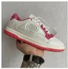 Desinger Casual schoenen Sneakers Heren Dames Sneaker Vintage lederen trainers Borduurtrainer Rubberen zool Platte sneaker Paar skateboardschoenen Maat 35-45 09