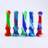 Fumatori 14mm Mini Nectar Collector Kit Narghilè Titanio Quarzo Punta per unghie Olio Rig Acqua Vetro Bong Nector Collector LL