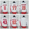 Barato 2023 Stadium Series 8 Alex Ovechkin Hóquei Jerseys Preto Reverse Retro 77 TJ Oshie 92 Evgeny Kuznetsov Nicklas Backstrom 43 Tom Wilson John Carlson Campeões