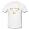 Herren T-Shirts Sommerhemd Fire Crow T-Shirt Baumwolle Black Mirror Ofertas Tee