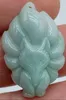 Certifierad lavendelgrön naturlig A Jade Jadeite snidad nio-tailed Fox Pendant