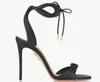 Perfect SummerTessa Sandali Bow Tie Pump Suede sexy giocoso indietro Party Lady High Heels BOX 35-43