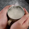 Tasses Double couche Anti-brûlure tasses en acier inoxydable poignée en plastique café lait tasse thé boissons tasse d'eau pour le bureau à domicile gobelet