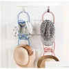 Hangers Rekken Hangers Artliving Roze Deur Wandmontage Hoedenrek Baseball Cap Houder Organizer 6 Pack Drop Delivery Home Garden House Dhexi