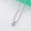 Designer Quality T Family Necklace Women's Long Thick Ism Chain High Fashion Jewelry Heart-shaped Pendant Christmas Gift