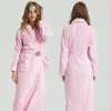 Women's Sleepwear Women's Bathrobe Cotton Thick Kimono Robe Sexy Party Wedding Bride Bridesmaids Robes Ladies Modal Loungewear Nightgown