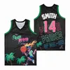 Basketball 14 Will Smith Filmtrikots Film The Fresh Prince Jazzy Jeff VON BEL-AIR GRAFFITI JAHRESTAG BELAIR Alle genähten Uniformpullover Vintage College Shirt