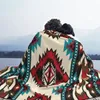 Blanket Vintage Native American Blanket Sofa Cover Flannel Spring Autumn Bohemian Geometric Warm Throw Blanket for Sofa Travel Bedspread 230422