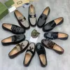 2023 Hommes Mocassins Robe Chaussures Classiques Mules En Cuir De Vachette Princetown Hommes Marque Trample Paresseux Chaussures Plates avec boîte taille 38-46