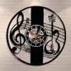 Wall Clocks Treble Clef Music Note Art Clock Musical Instrument Violin Key Record Classical Home Decor Gift247B