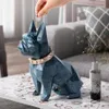 Europese Stijl Geometrie Franse Bulldog Hars Standbeeld Spaarpot Creatieve Home Decor Munt Opbergdoos Kind Gift Spaarpot WX3 T2007327V