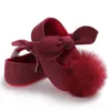 First Walkers Cute Ball Girls Bow Presepe Brand Baby Toddler Mocassini Scarpe in pelle PU con fondo morbido 0-18 mesi