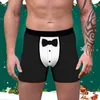 Mutande da uomo Natale Divertente Boxer in cotone stampato Homme Biancheria intima sportiva traspirante sottile Mutandine maschili Plus Size Cuecas # p3