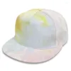 Ball Caps Baby Baseball Bap Summer Sun Hats for Girls Fashion Tie Dye Snapback Infant Brim Brim Trend