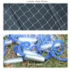 Fisketillbehör Lawaia Handgjutet Net Aluminium eller blå plastring vikningsnätverk Stålhänge Monofilament Nylon Fiskelinje Fishnet 230424