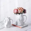 Vases 1 Pc Creative Dining Table Vase Pleated Paper Bag Home Decoration Living Room Ceramic Jewelry Easter Blumen