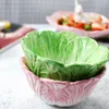 Assiettes Bol Plat Servir Salade Apéritif Soupe Conteneur À Manger Couverts Enfant Légumes Bébé Collation Bouillie En Forme De Chou Lait