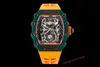 Zegarek męski zawiera 21-01 Manualny ruch górnego łańcucha 52 godziny rezerwatu mocy Sapphire Sapphire Anti-Scratch Crystal lustrzane płótno Pasek Montre de Luxe