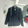 Ternos masculinos ad9169 moda casacos jaquetas 2023 pista de luxo design europeu estilo festa roupas