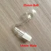 10mm 14mm 18mm açık nargile kalın pyrex cam yağ brülör su borusu cam bong dab teçhizat kasesi için erkek eklem