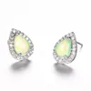 Stud Earrings Trendy Charming Mystic Opal Beautiful For Women Prom Gifts