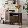 Sala de estar Mobiliário Nightstands Armário de armazenamento ao lado do sofá Drop Delivery Home Garden Dhqof