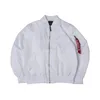 Herrjackor Autumn Thin White Ma1 Bomber Flight Rain Windbreaker Waterproof Varsity Letterman Air Force Baseball Jacket för Menwomen 231124