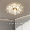 Lampadari Lampadario a soffitto a LED in stile moderno di lusso per soggiorno, camera da letto, sala da pranzo, lampada da bagno, luce di design a fiori dorati