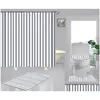 Shower Curtains Cool Print Sets High-Grade Four-Piece Must Set Bathroom Anti-Pee Non-Slip Deodorant Bath Toilet Mats Drop Delivery Hom Dh9Ry