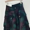 Damen Jeans Street Mounted American Retro Tie Dye Multi Pocket Baggy Overall Jeans für Männer und Frauen Y2K Harajuku Gothic 231123