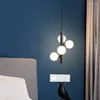 Żyrandole minimalistyczna lampa nocna mieszkanie schodowe wisiorek do salonu w tle ściana dekoracyjny żyrandol