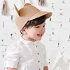 Baskenmützen RUHAO Niedliche Sommerhüte Mädchen Strohkappe Strand Big Ear Hat Boy Baby Sun Shade Kids Bow Handgemacht